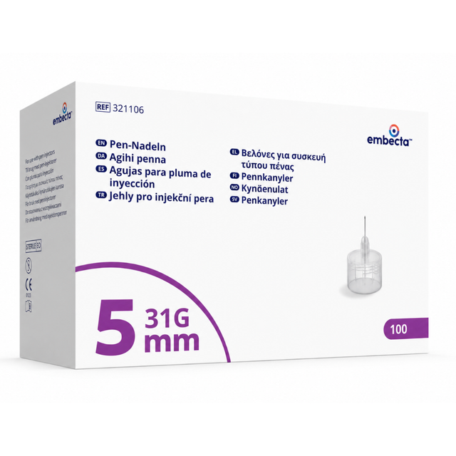 Pennkanyler 5 mm 31G – embecta™