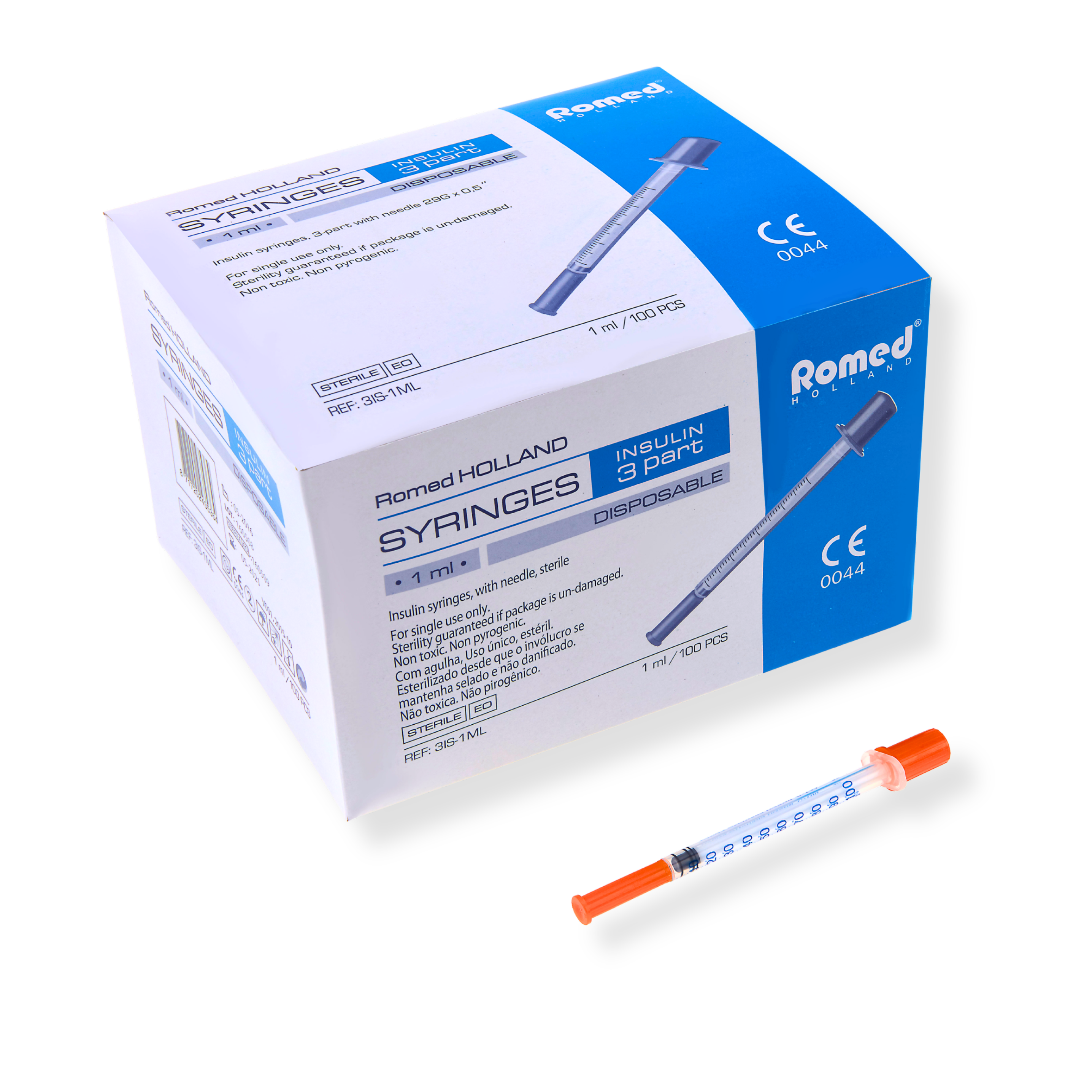 Insulinsprutor U-100 1ml 29G 0.33 x 12mm (blister)