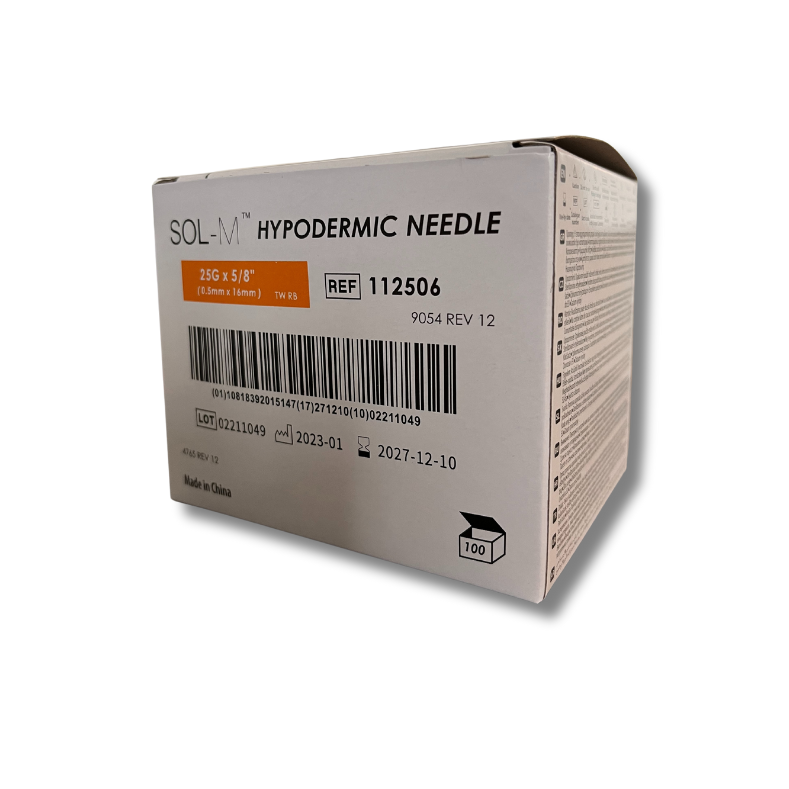 Kanyl 25G (0,50 × 16 mm) – Orange (Sol-M™)